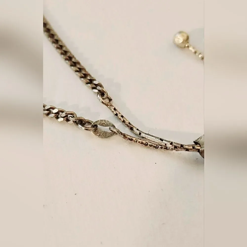 Sterling silver adjustable bolo bracelet